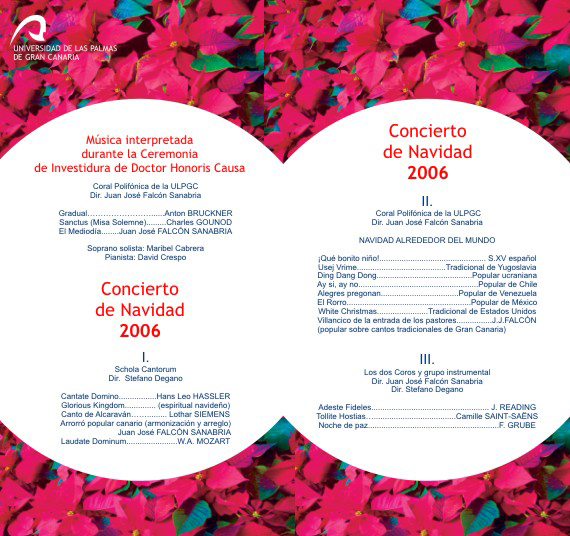 Programa Concierto de Navidad